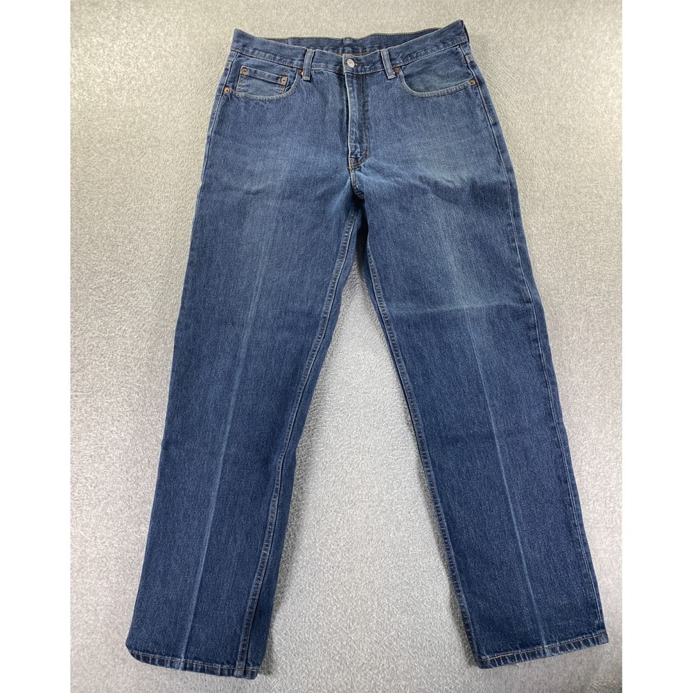 Levis 550 Jeans Men 36x34 Relaxed Med Wash 100%‎ Cotton Denim Classic Workwear